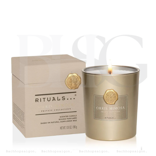 Nến thơm Rituals ORRIS MIMOSA Scented Candle Private collection 360g