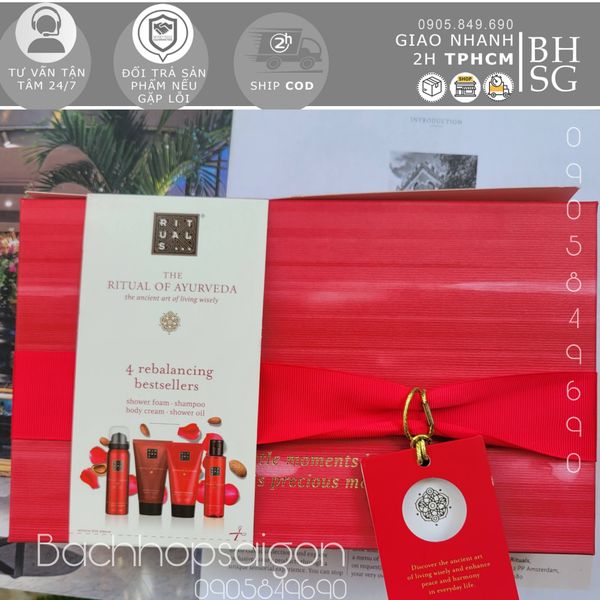 Gift set - The Rituals of Ayurveda bộ quà tặng tắm dưỡng thể
