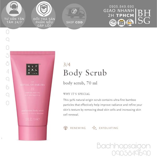 Gift Set - The Rituals of Sakura quà tặng sữa tắm dưỡng thể và bodymist