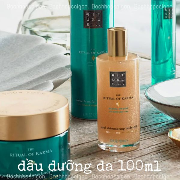 Dầu khô đa năng dưỡng da Rituals of Karma Shimmering Body oil 100ml