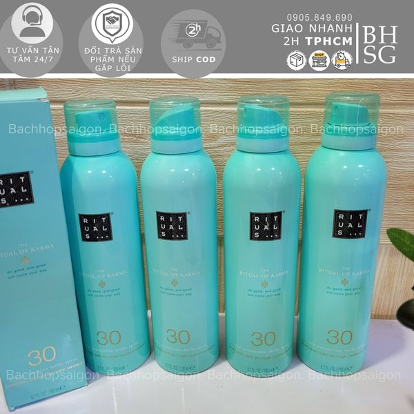 Chai xịt chông nắng Rituals Karma Sun Protection Milky Spray SPF30 200ml