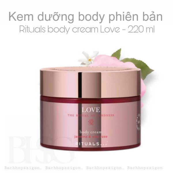 Kem dưỡng body The Rituals of Love Body cream 220ml - Limited