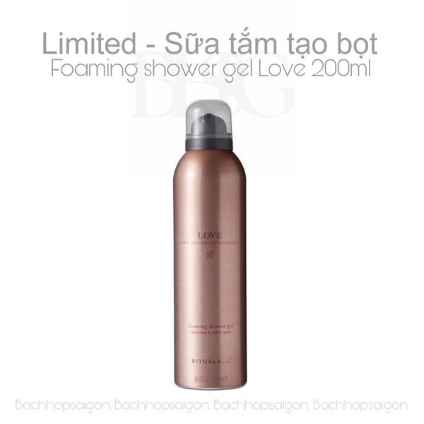 Sữa tắm tạo bọt the Rituals of Love foaming shower gel 200ml - phiên bản giới hạn