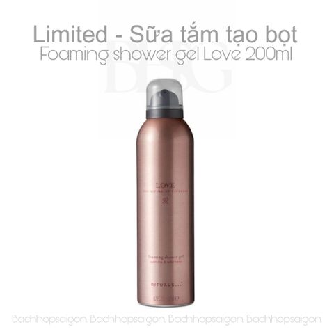 Sữa tắm tạo bọt the Rituals of Love foaming shower gel 200ml - phiên bản giới hạn