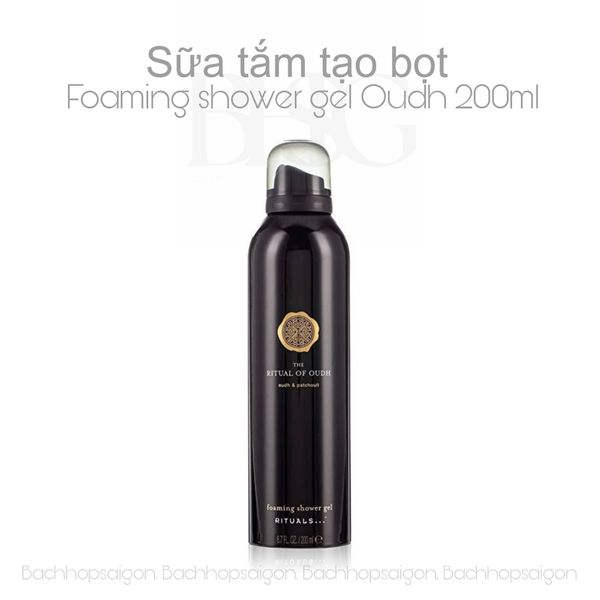 Sữa tắm tạo bọt The Rituals of OUDH foaming shower gel thơm ấm trầm hương 200ml