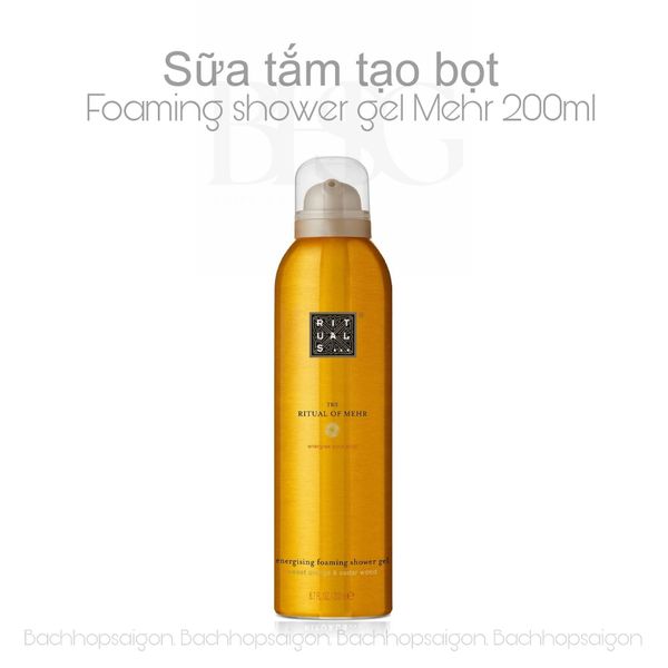 Sữa tắm tạo bọt The Rituals of Mehr foaming shower gel 200ml