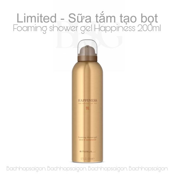 sữa tắm tạo The Rituals of Happyness foaming shower gel 200ml - phiên bản giới hạn