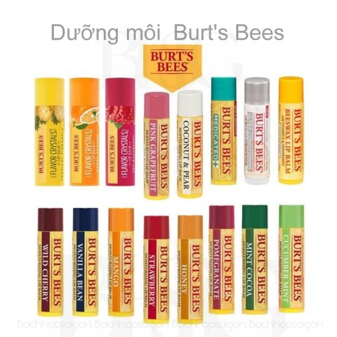 Son dưỡng môi  Burt's bees không màu 100% thiên nhiên
