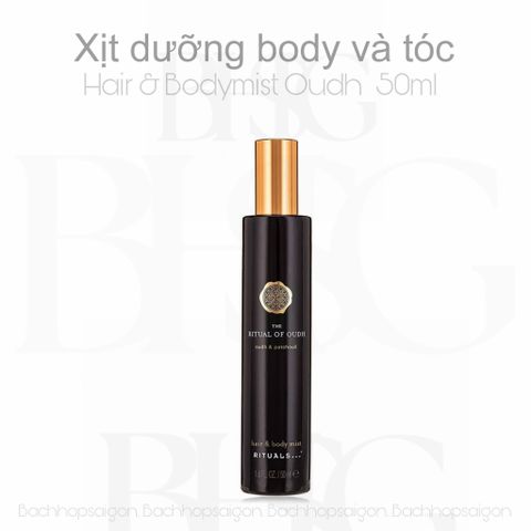 Xịt thơm tóc & cơ thể The Rituals hair and body mist of Oudh 50ml
