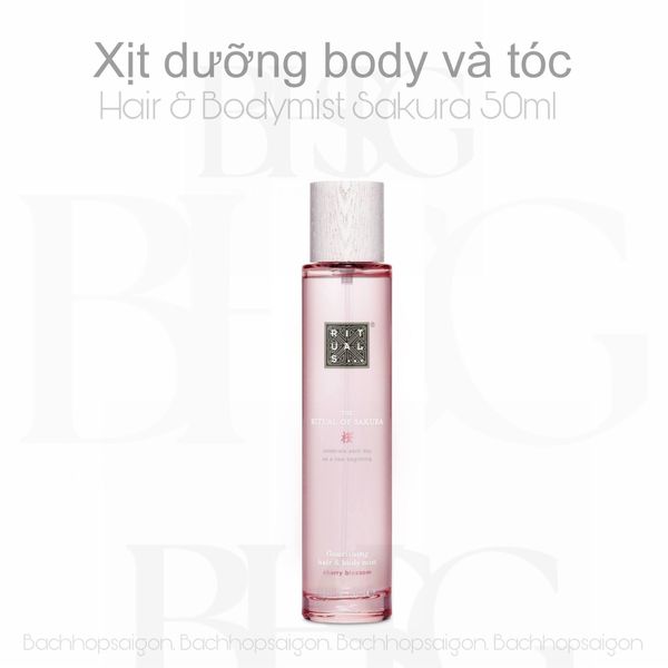 Xịt thơm tóc & cơ thể The Rituals hair and body mist Sakura 50ml