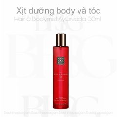 Xịt thơm tóc & cơ thể The Rituals hair and body mist Ayurveda 50ml