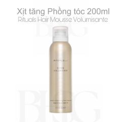 Xịt tăng phồng làm bồng bềnh cho tóc The Rituals Hair mousse volumisante 200ml