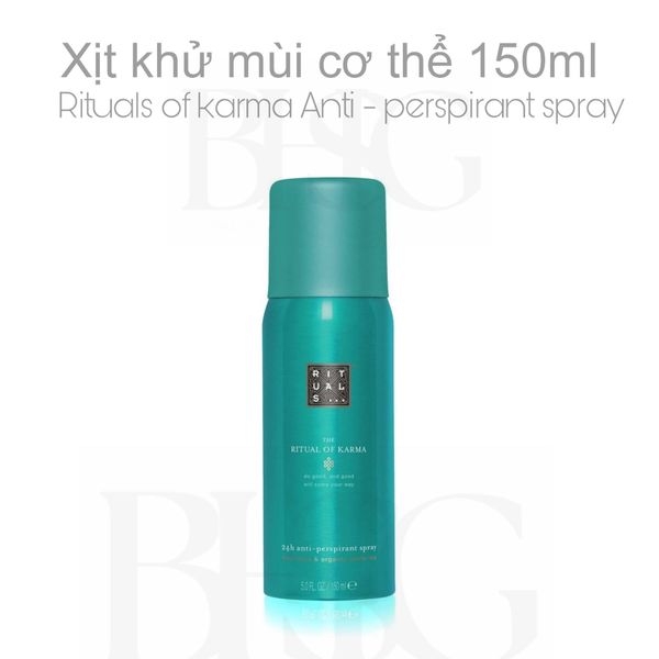 Xịt chống mồ hôi The Rituals of Karma Anti perspirant Spray 24h (150ml)