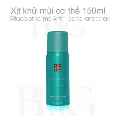 Xịt chống mồ hôi The Rituals of Karma Anti perspirant Spray 24h (150ml)