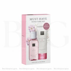 Set rửa tay khô và dưỡng ẩm the Rituals Hand hygiene set  Sakura