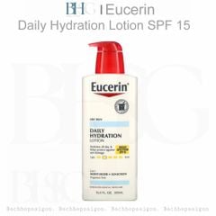 Kem dưỡng ẩm body chống nắng Eucerin Daily Hydration Lotion SPF 15 500ml