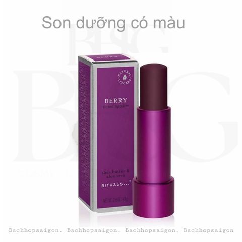 Son dưỡng môi có màu The rituals fortune Lipbalm Berry 4.8g