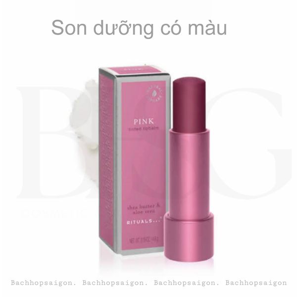 Rituals son dưỡng môi có màu The Rituals fortune Lipbalm Pink 4.8g