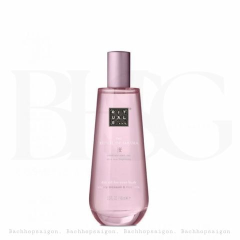 Dầu khô dưỡng da và tóc The Rituals of Sakura Dry oil body& hair 100ml