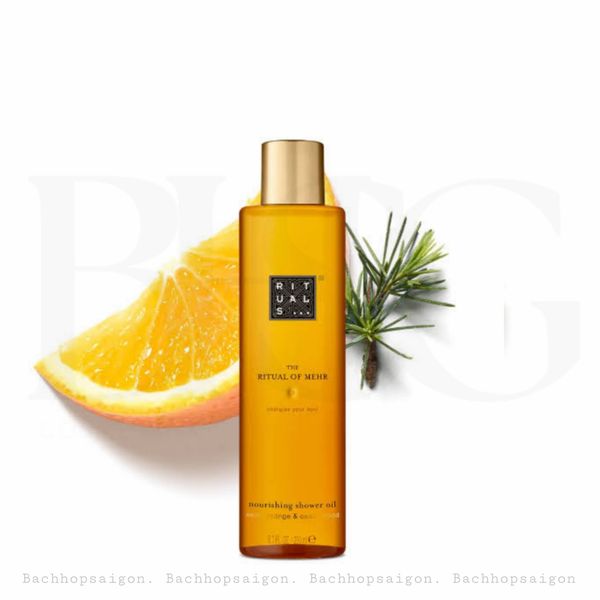 Dầu tắm cao cấp dưỡng ẩm The Rituals of Mehr shower oil - doucheolie 200ml