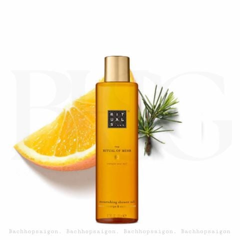 Dầu tắm cao cấp dưỡng ẩm The Rituals of Mehr shower oil - doucheolie 200ml