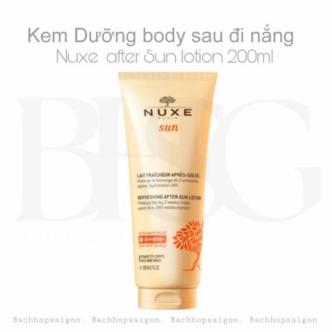 Sữa dưỡng sau đi nắng Nuxe sun- Refreshing after sun milk 200ml