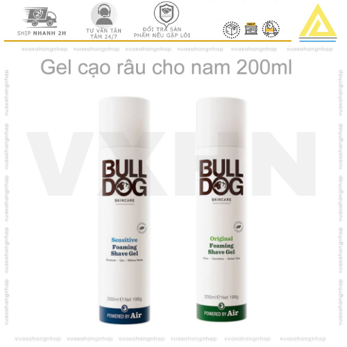 BULLDOG FOAMING ORIGINAL SHAVE GEL 200ML