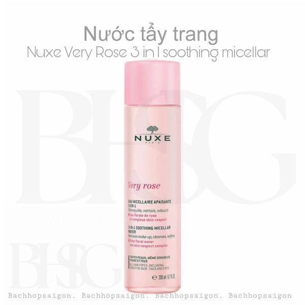 Nước tẩy trang hoa hồng Nuxe Very Rose 3 in 1 Soothing Micellar apaisante Water 100ml