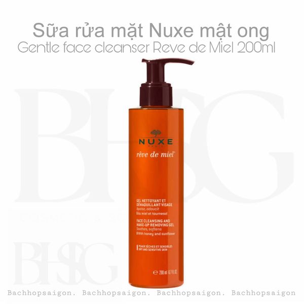 Sữa tắm mật ong NUXE Rêve de Miel Face and Body Ultra-Rich Cleansing Gel (400ml)