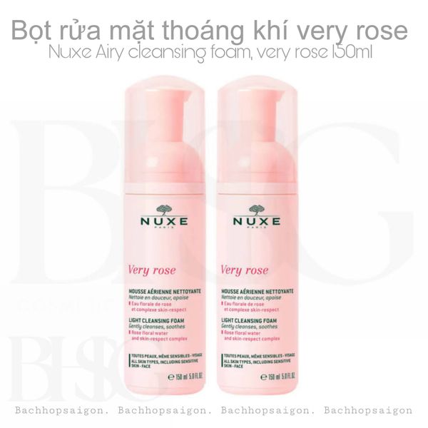 Sữa rửa mặt Nuxe  light cleansing foam very rose 150ml chiếc xuất hoa hồng