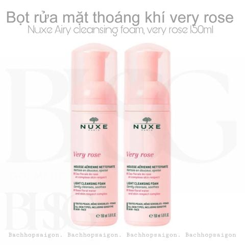 Sữa rửa mặt Nuxe  light cleansing foam very rose 150ml chiếc xuất hoa hồng