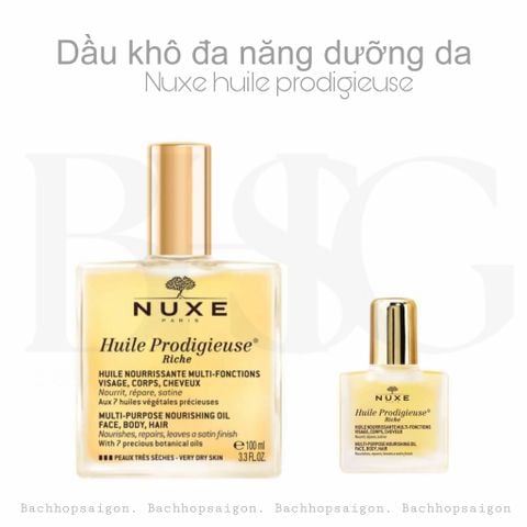 Dầu khô dưỡng da và tóc  Nuxe huile prodigieuse OR  Rich dry oil ® 100 ml