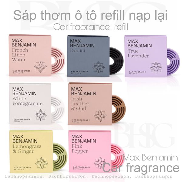Sáp thơm ô tô Max Benjamin True Lavender Complete Car Fragrance hương lavender