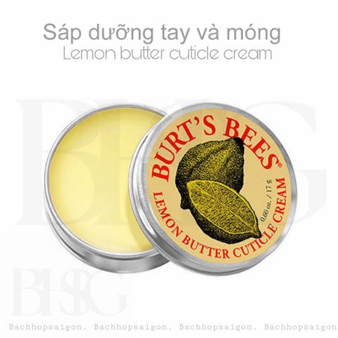 Sáp Dưỡng Móng Tay Burt’s Bee Lemon Butter Cuticle Cream 17g