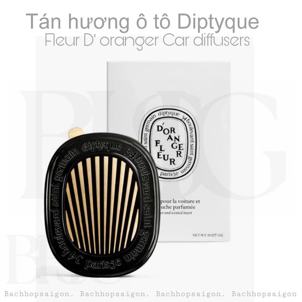 Kẹp thơm xe Diptyque Car Diffuser And Insert Fleur d’Oranger / Orange Blossom 2.1g