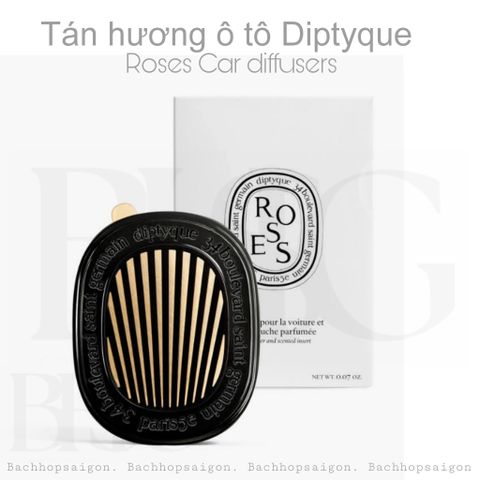 Kẹp thơm xe  Diptyque Car Diffuser And Insert Rose 2.1g