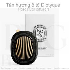 Kẹp thơm xe  Diptyque Car Diffuser And Insert Rose 2.1g