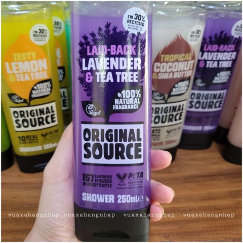 Sữa Tắm Original Source Lavender & Tea Tree Body wash hoa Oải Hương 250ml