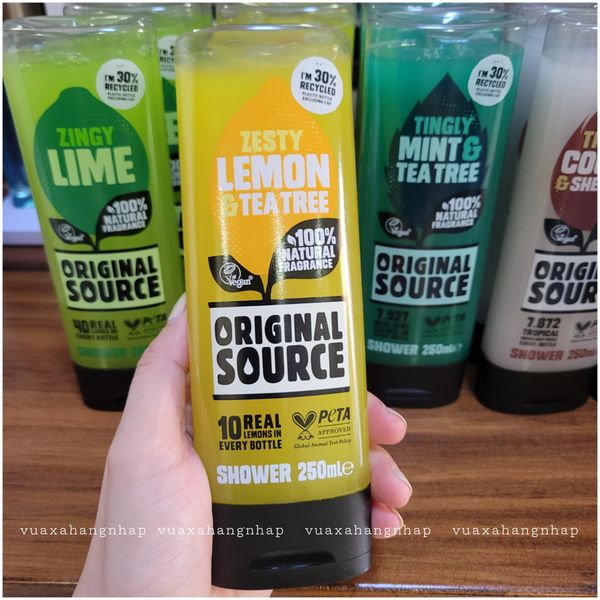 Sữa Tắm Original Source Lemon& Tea Tree Body wash hương Chanh và Trà xanh 250ml