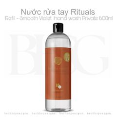Refill Nước rửa tay The Rituals of Smooth Violet hand wash 100ml - private collection