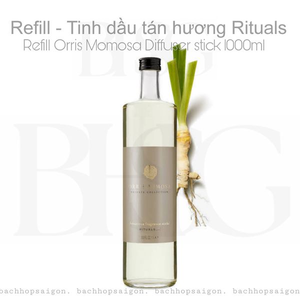 Refill Tinh dầu tán hương Rituals of ORRIS MIMOSA Refill Fragrance Sticks 1000ml Private Collection