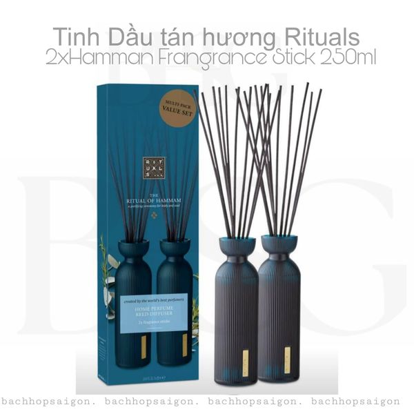 Tinh dầu tán hương Rituals of HAMMAM Fragrance Sticks Duo - 500ml