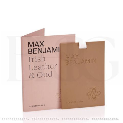 Thẻ thơm phòng treo tủ Max Benjamin Irish Leather & Oud SCENTED CARD