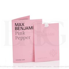 Thẻ thơm phòng treo tủ Max Benjamin Pink Pepper Scent Card