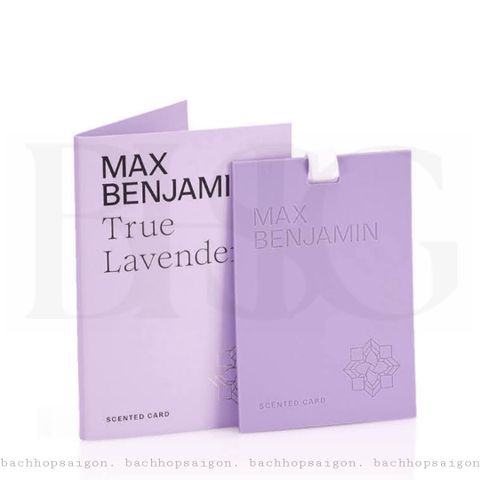 Thẻ thơm phòng treo tủ Max Benjamin True Lavender Scent Card
