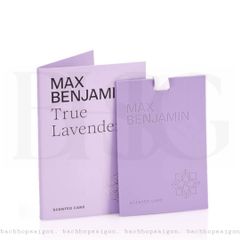 Thẻ thơm phòng treo tủ Max Benjamin True Lavender Scent Card