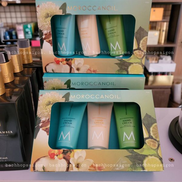 Gift set - Kem tay Moroccanoil hand cream set