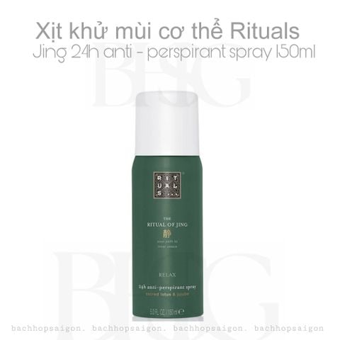 Xịt chống mồ hôi The Rituals of JING Anti perspirant Spray 24h (150ml)