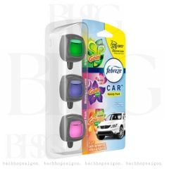 Tinh dầu Thơm xe Febreze Car Gain Scent 3x2ml hương truyền thống