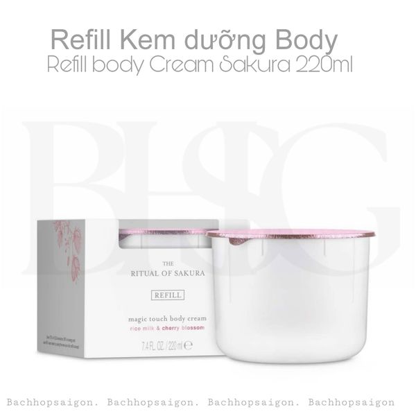 Set Kem dưỡng thể The Rituals of Sakura Body cream and refill 220ml